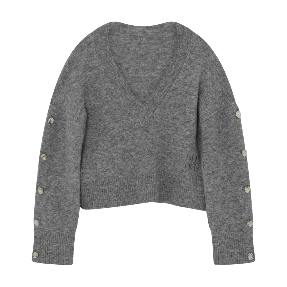 Solange Cozy striktrøje - grå